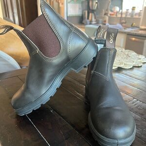 Brown Leather Chelsea Boots